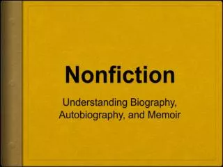 Nonfiction