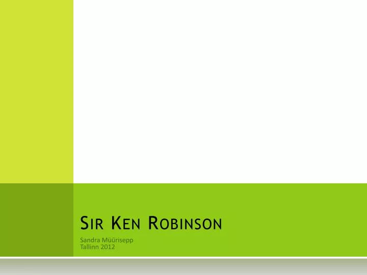 sir ken robinson