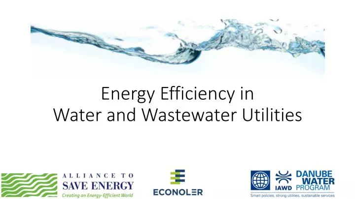 energy efficiency in water and wastewater utilities