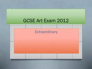 GCSE Art Exam 2012