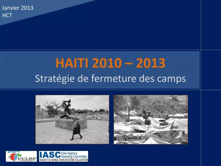haiti 2010 2013 strat gie de fermeture des camps
