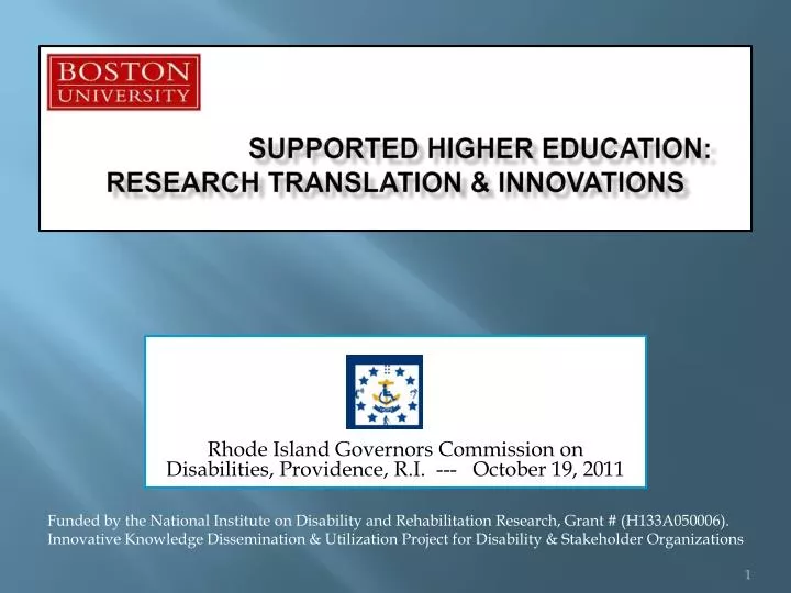 supported higher education research translation innovations