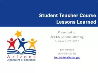 Student Teacher Course Lessons Learned