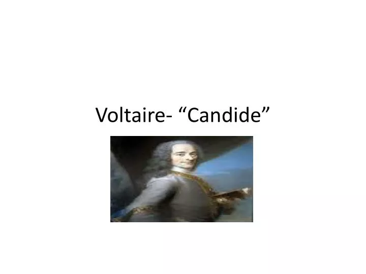 voltaire candide