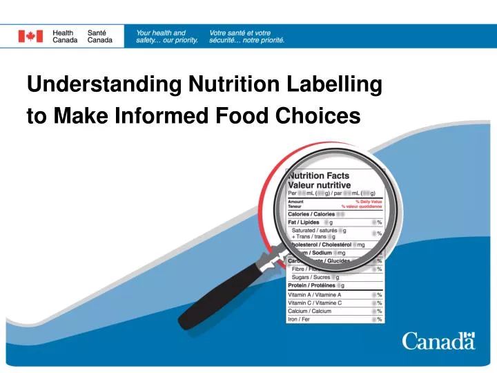 understanding nutrition labelling to make informed food choices