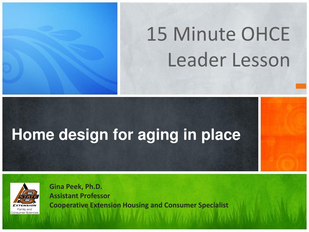 PPT - Home design for aging in place PowerPoint Presentation, free ...