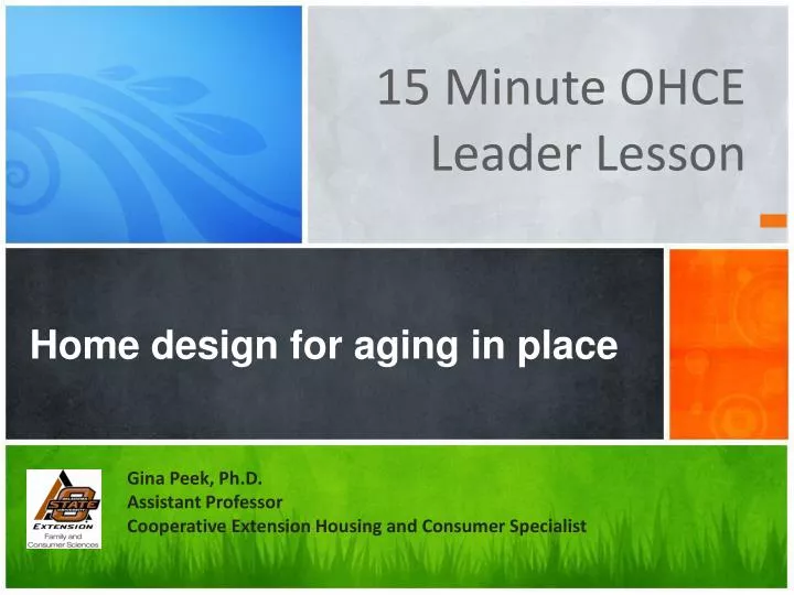home design for aging in place