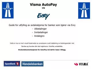 visma autopay via