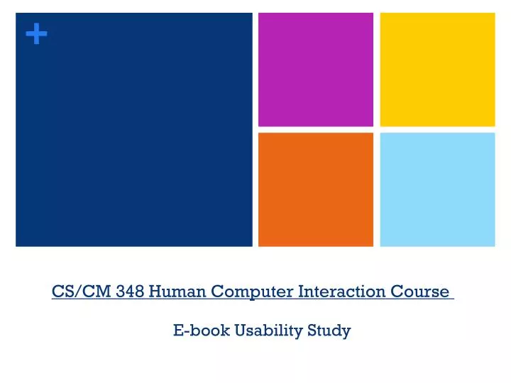 cs cm 348 human computer interaction course