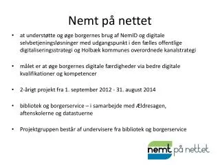 Nemt på nettet