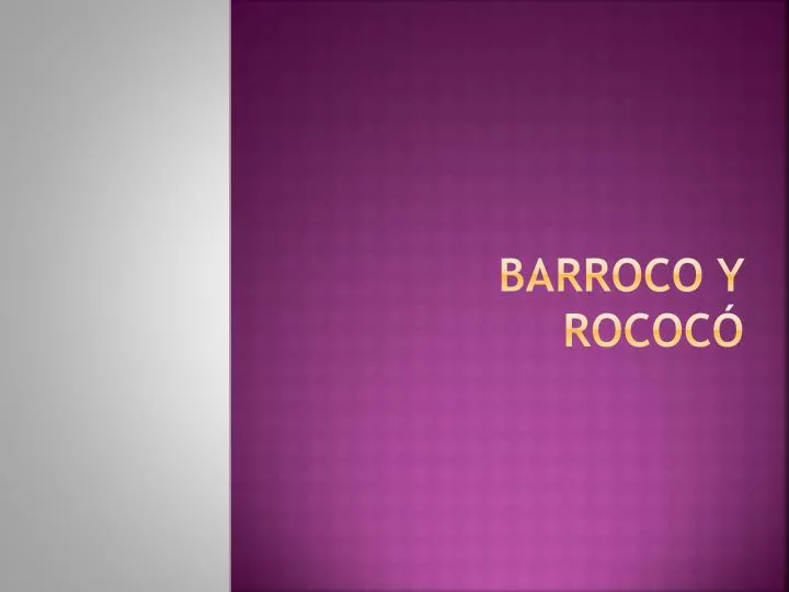 barroco y rococ