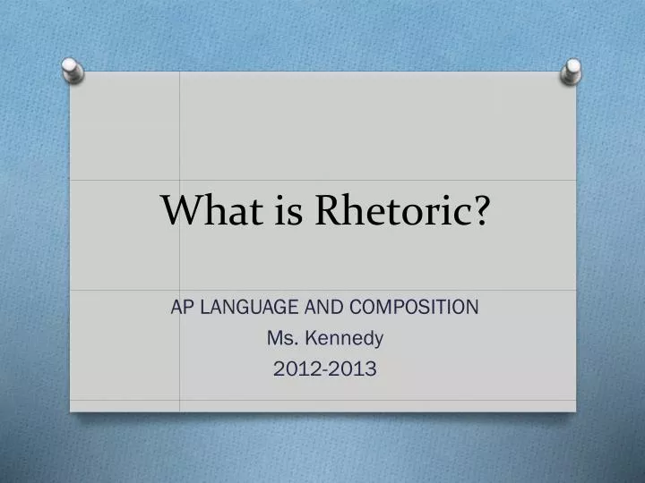 what is rhetoric