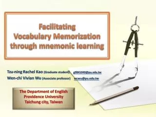 Facilitating Vocabulary Memorization through mnemonic learning