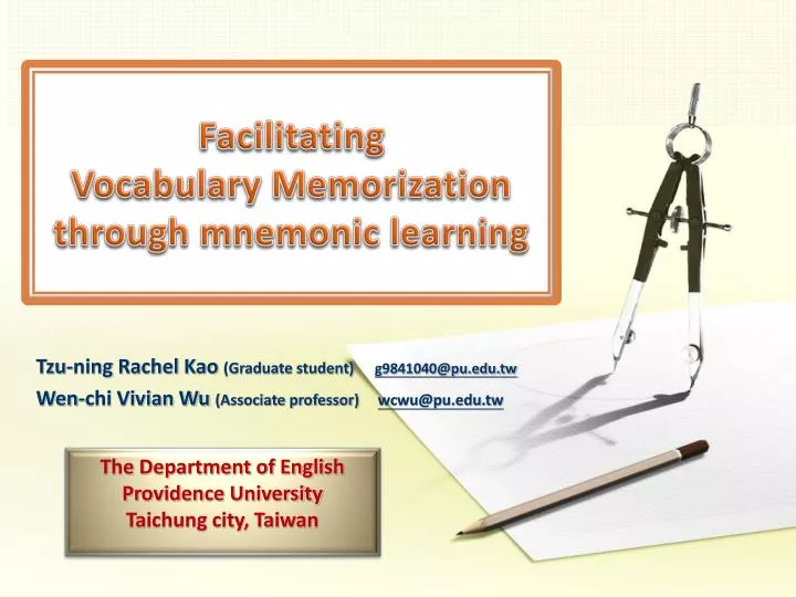 facilitating vocabulary memorization through mnemonic learning