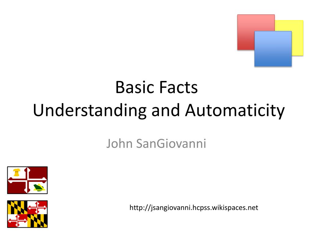 PPT - Basic Facts Understanding and Automaticity PowerPoint ...