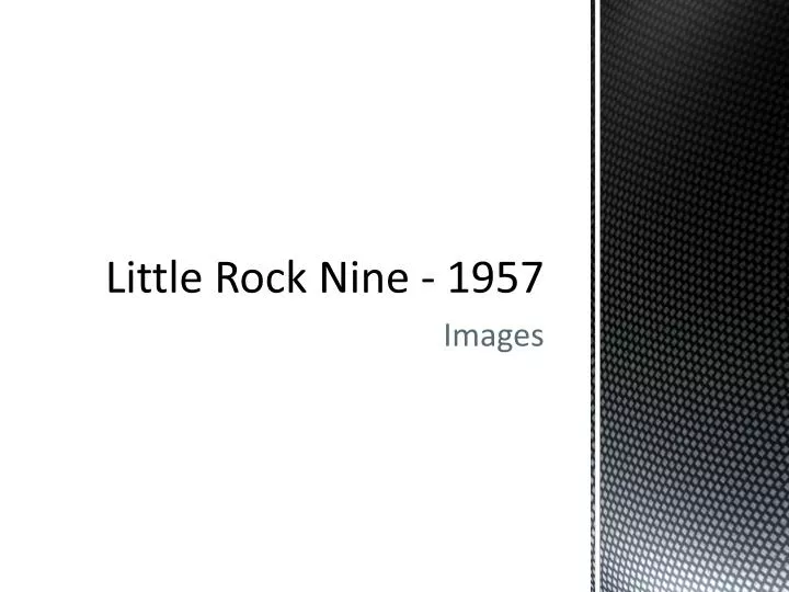 little rock nine 1957