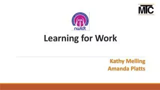 Learning for Work