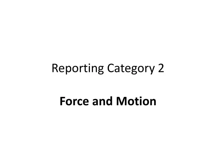 reporting category 2