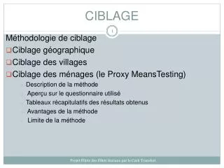 ciblage
