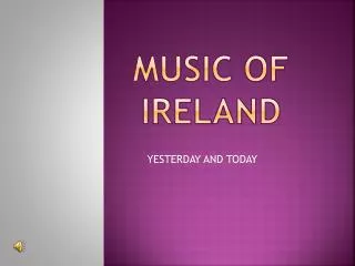 Music of ireland