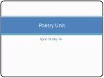 Poetry Unit - slide 1