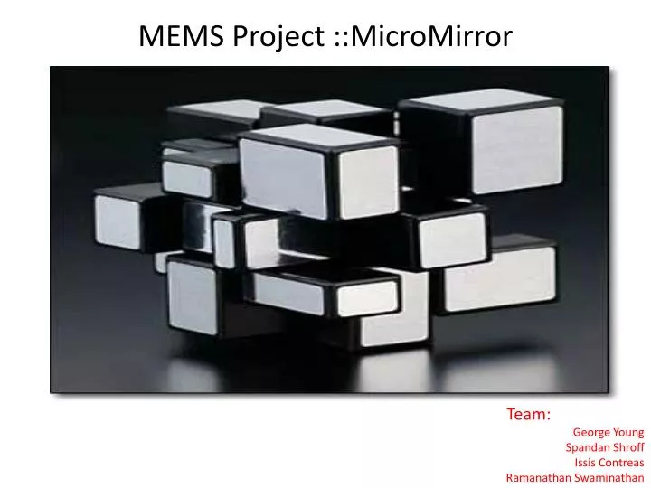 mems project micromirror