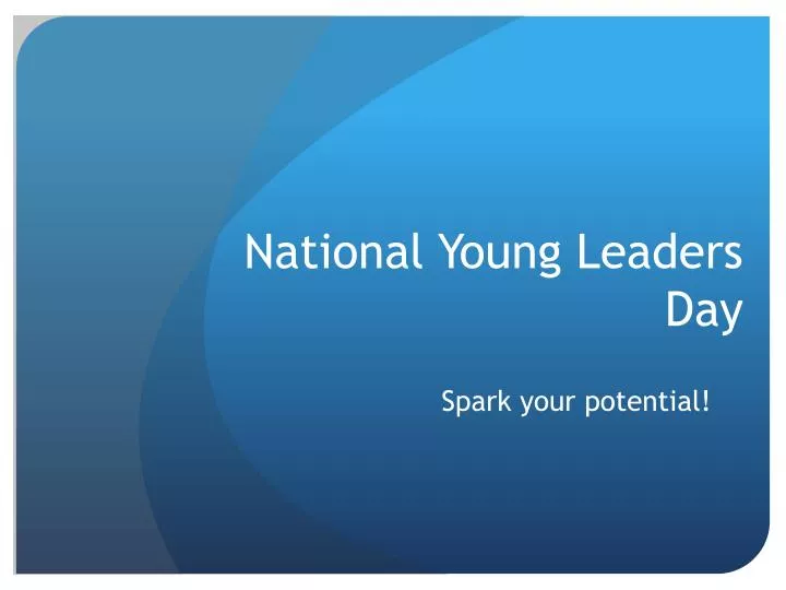 national young leaders day