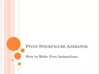 Pivot Stickfigure Animator