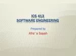 ICS 413 Software engineering - slide 1