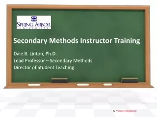 Secondary Methods Instructor Training