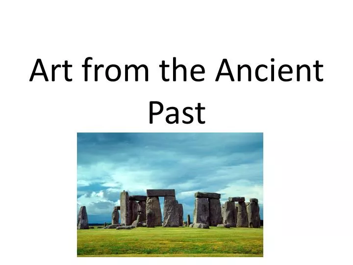 art from the ancient past