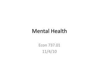 mental health
