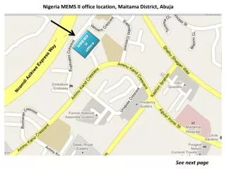 Nigeria MEMS II office location, Maitama District, Abuja