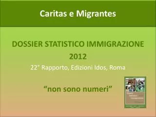 Caritas e Migrantes