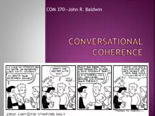 Conversational Coherence