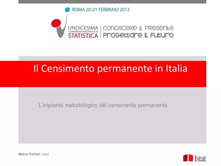 il censimento permanente in italia