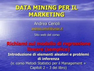 data mining per il marketing