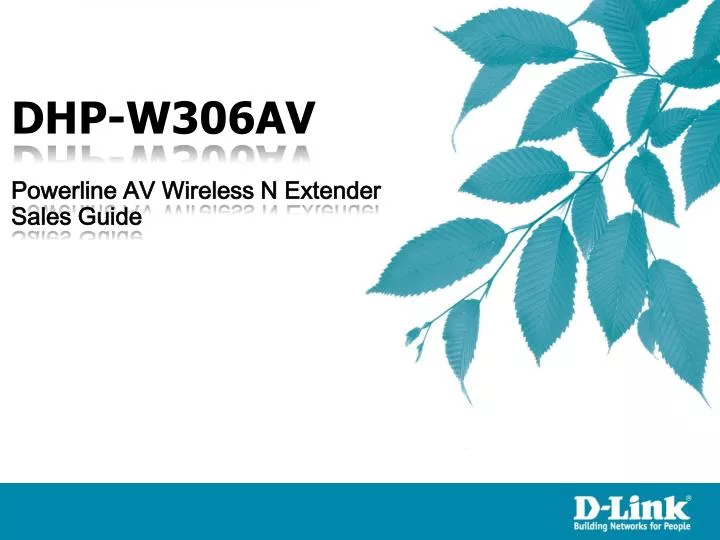 dhp w306av powerline av wireless n extender sales guide