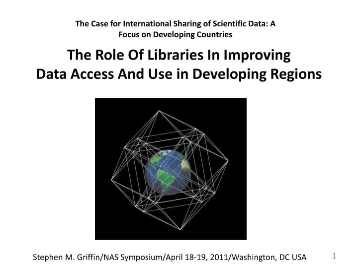 the role of libraries in improving data access and use in developing regions