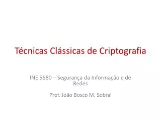 t cnicas cl ssicas de criptografia