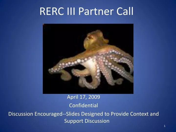 rerc iii partner call