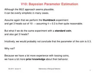 V10: Bayesian Parameter Estimation