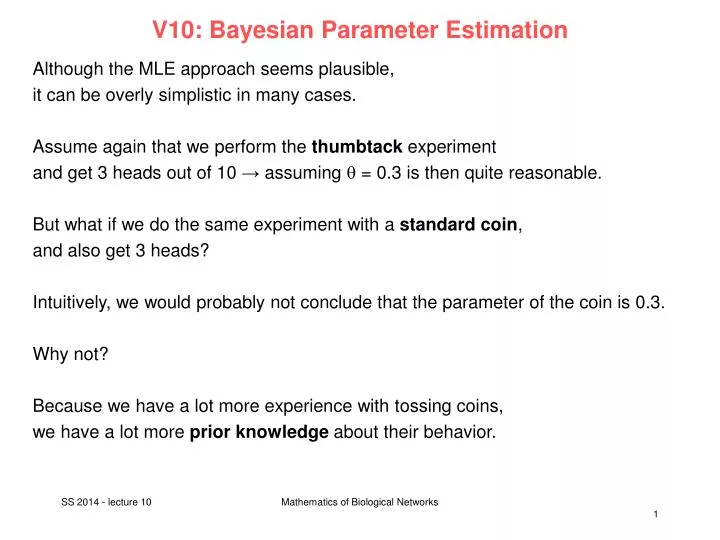 v10 bayesian parameter estimation