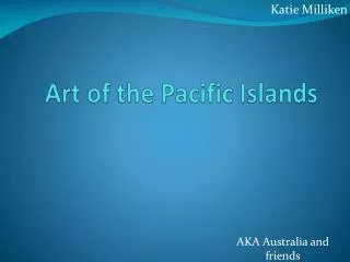 Art of the Pacific Islands