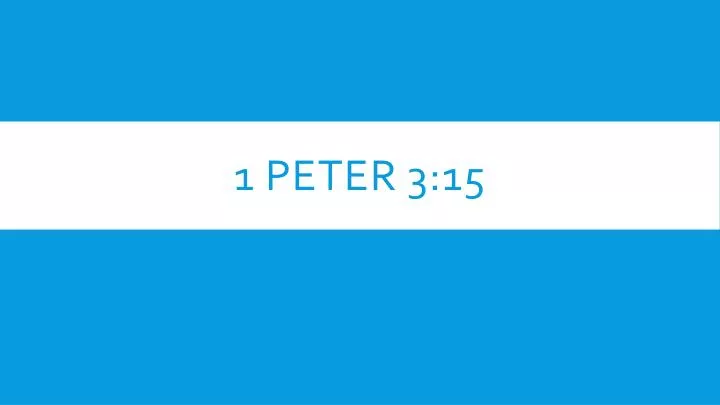 1 peter 3 15