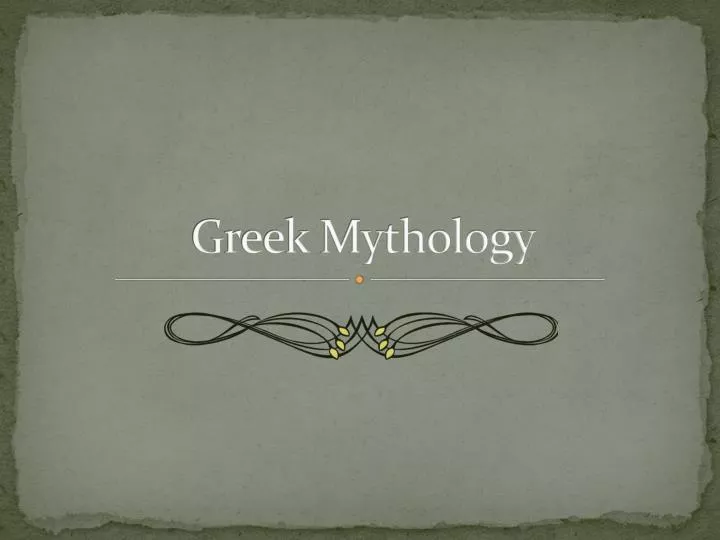 greek mythology