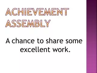 Achievement Assembly