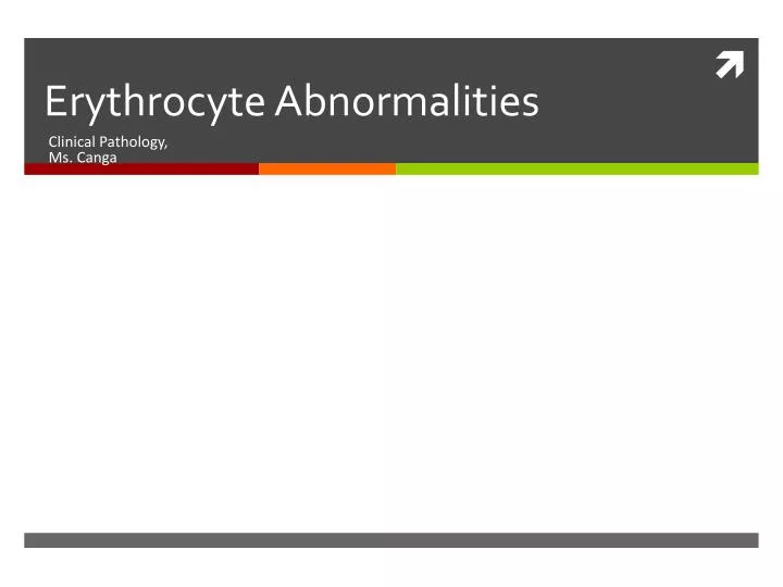 erythrocyte abnormalities