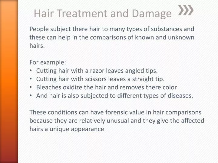 hair treatment and damage