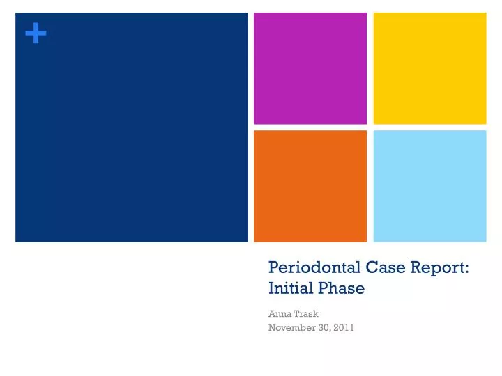 periodontal case report initial phase